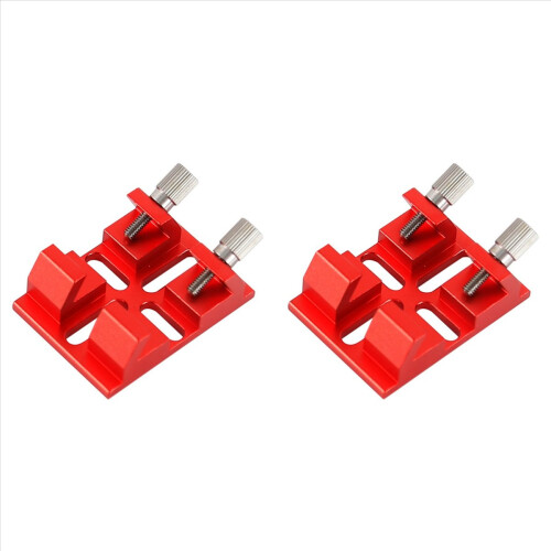 2X Multi-Function Finderscope Dovetail with Locking Screw Guide Scope Adapter Bracket for Astronomical Telescope,Red