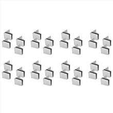 32er-Pack Glastürscharniere, Glasschranktürscharniere, Glasweinschrankscharniere, Glasvitrinenscharniere