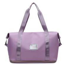 Borsa da viaggio con tasca impermeabile in tessuto Oxford, borsa da weekend per fitness e sport, pieghevole, da portare a mano per uomo e donna, in