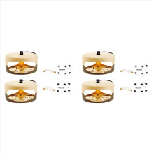4X Insect Trap,Sticky Bulb Bedbug Trap with Sticky Discs Light Bulb Electric Indoor Lamp Catcher EU Plug