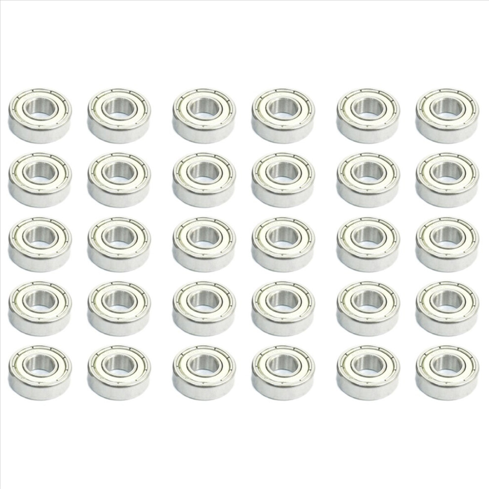 8Mm X 19Mm X 6Mm Sealed Deep Groove Radial Ball Bearings 698Z 30 Pcs 4852070768016