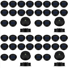 Lot de 48 pièces de rechange pour lampes solaires : couvercles étanches pour lanternes solaires à LED, panneaux solaires et éclairage extérieur.