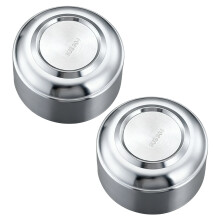 2 Pack Stainless Steel Rice Bowls Shatterproof-silver 10.5cm
