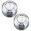 2 Pack Stainless Steel Rice Bowls Shatterproof-silver 10.5cm 1