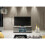 TV Unit 120cm Aura - Dark Grey with Gloss Doors 6