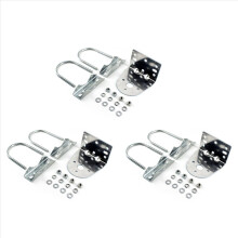 3x antennemastklem met U-bouten voor Ham UHF VHF CB mobiele vrachtwagenantenne, antennemontagebeugel voor N vrouwelijk type