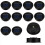 48 Pack Replacement Solar Light Parts Solar Light Replacement Tops Waterproof LED Solar Panel Lantern Lid Light Outdoor 2