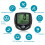 2X Bicycle Wireless Waterproof Magnet Sensor Bicycle Speedometer Digital Odometer Multifunctional Bicycle Accessories 3