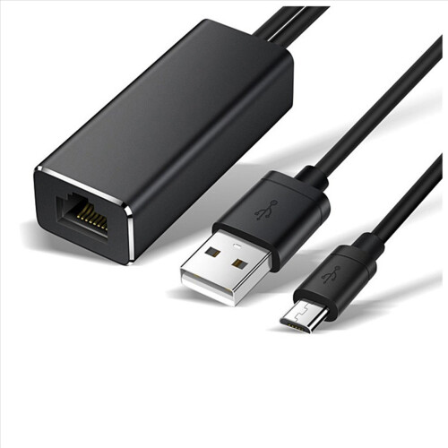 Adaptador Ethernet Micro-USB 3X 10/100Mbps para placa de rede USB para RJ45 1