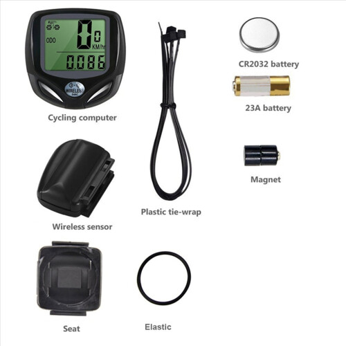 2x Draadloze waterdichte fietsmagneetsensor, digitale kilometerteller, multifunctionele fietsaccessoires 1