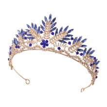 Strass Prinzessin Königin Kronen Kopfbedeckung-Königsblau