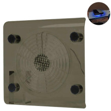 (As show, White) Laptop cooler fan for with cooling pad LED fans underlay design integrated ventilator
