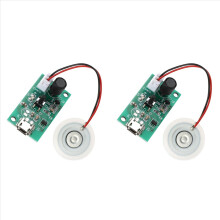 2X Gerador de Névoa Ultrassônica, Transdutor Atomizador, Placa de Filme Atomizador, Acessórios, Junta de Borracha para Umidificador