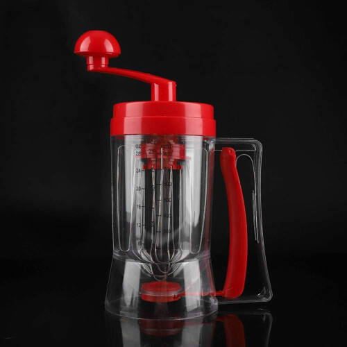 Batter Dispenser with Handle for Pancakes Cupcakes Waffles, 28oz Precise Portion Control 1