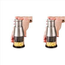 2x Multifunktionaler manueller Knoblauchschneider zum Zerkleinern von Knoblauch