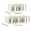 Spices Organizers Box Wall Mount-milky silver two squares 3