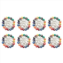 Colorful Billiard Ball Keychain Set 128 Pcs, Key Chain Balls Eightball Billar Billiards Chains Accessories