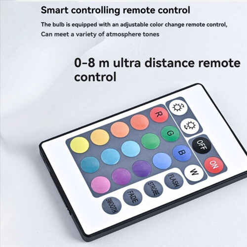 8pcs Gu10 Bulbs and 1remote Control with Memory Function 17colors Changeable Spot Ligh 4dynamic Lighting Modes Spotlight 2