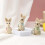 Mini Statue de lapin, décoration de bureau, cadeau de-W304D 5