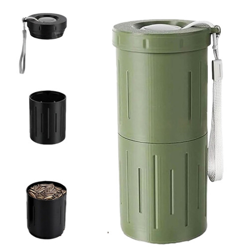 Upgraddes Helianthus Nut Spit Cup with Nut Storage &-Green