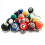 Ensemble de 128 porte-clés boules de billard colorées, accessoires de billard. 2