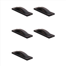 Conjunto de 5 Fones de Ouvido Universais Retrô para Chamadas em Smartphones com Microfone de 3,5 mm para Telefone Fixo - Preto