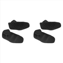 Luvas de proteção ergonômicas de borracha antiderrapantes (4 unidades) para levantamento de peso, barras fixas, treino na academia e exercícios.