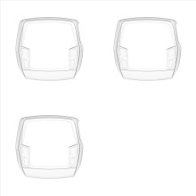 3 protectores de pantalla para Intuvia - Funda transparente para Intuvia Display E Bike