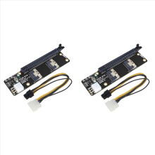 Tarjeta adaptadora SlimSAS 8i X2 a PCIe 4.0 X16 de 2 puertos, tarjeta vertical SFF8654 GEN4 para tarjeta gráfica de red, tarjeta de video y GPU