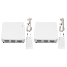 2X Wired Print Server Connects 3 USB Printers At the Same Time Sharer Standard 100M Network for WIFI/BT4.0 EU PLUG