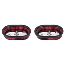 2x Motorrad-Luftfilter für M8 Softail 2018-2023 Touring 2017-2023 Luftfilterelement
