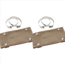 2X Pipe Shield, 4inch X 8inch Exhaust Heat Shield, High Temperature Exhaust Manifold