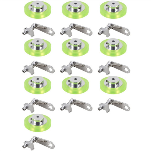 10set 200mm Aluminum Polyurethane Industrial Encoder Wheel Measuring Wheel with Type 20mm Aluminum Encoder Bracket