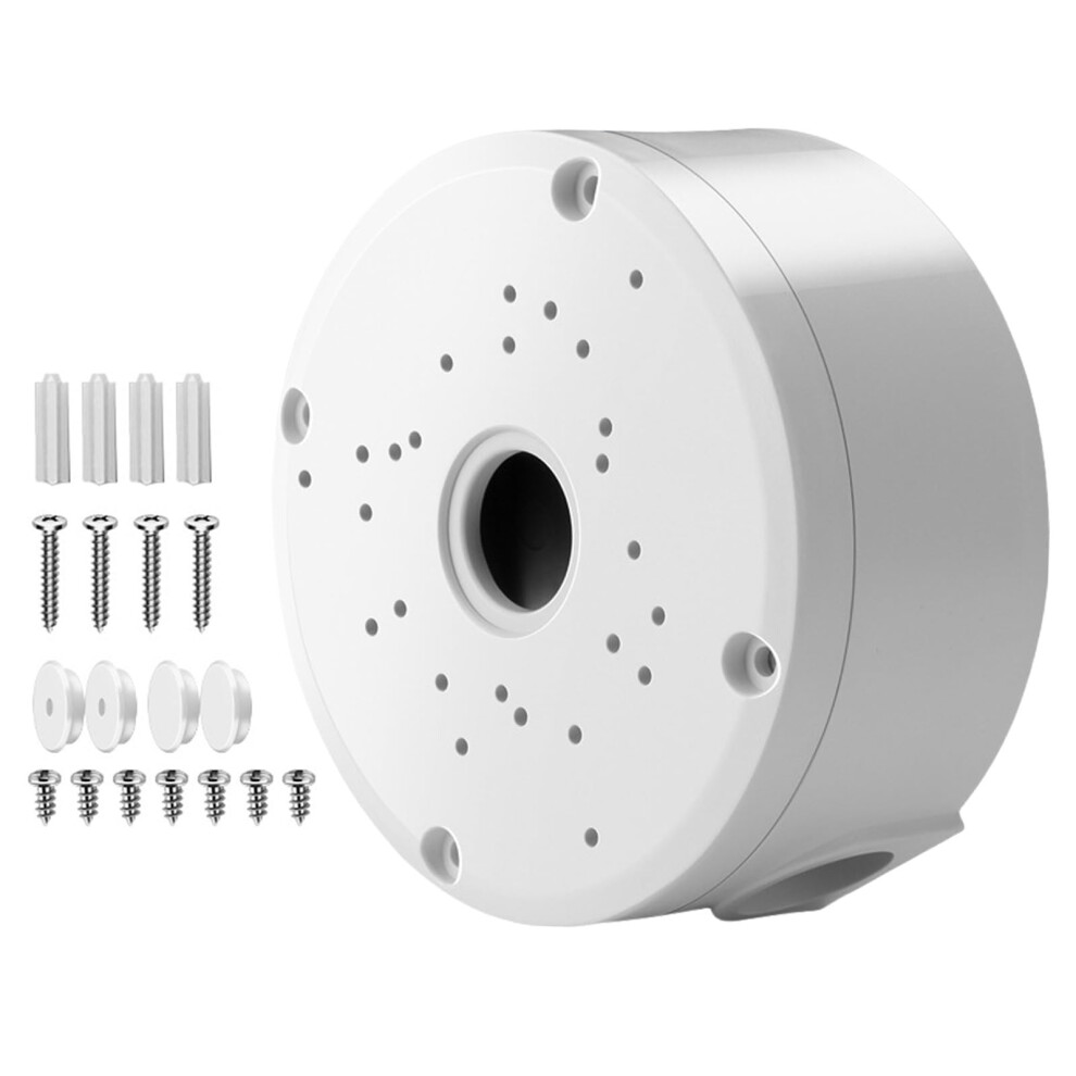 Weatherproof Security Camera Junction Box With Concealed Wiring And Durable White Dome Housing 9426802900668