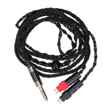 Cable de audio OCC plateado de doble aguja y 8 núcleos balanceado para auriculares. Tecnología sofisticada. Cable mejorado de alta frecuencia y