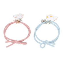 Pulseiras de casal inspiradas em corações, com cordão trançado ajustável, atração magnética e detalhes de coelho. Conjunto de pulseiras