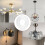 4 Pack Light Fixture Mounting Brackets, Ceiling Light Mounting Plate, Wall Light Mount Blocks with Screw and Nuts 5