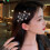 Tiara Estrela Prateada, Design Requintado, Leve e Resistente com Corrente Extensível Ajustável e Coroa de Estrela com Strass, Ideal para Noivas e 3