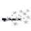 Tiara Estrela Prateada, Design Requintado, Leve e Resistente com Corrente Extensível Ajustável e Coroa de Estrela com Strass, Ideal para Noivas e 2