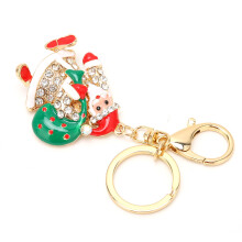 Weihnachts-Schlüsselanhänger für Damen, vielseitig einsetzbar, Strass-Weihnachtsmann-Anhänger mit festlichem Touch, funkelndes Accessoire als