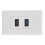 Ενσωματωμένο πάνελ τοίχου πολυμέσων HDMI USB3.0 Δύο σε μία υποδοχή για καλωδίωση 7
