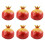 6Pcs Artificial Fruit Fake Fruit, Simulation Fruit-Pomegranate 1