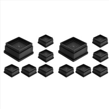 Bettfüße, 2,5 cm (1 Zoll), 12 Stück verstellbare Bettfüße, robuste Bettfüße mit Gummipolsterung für Sofa und Bett