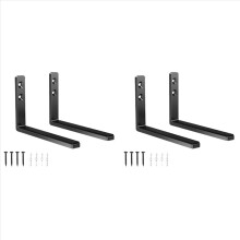 2x Suporte de Parede Ajustável para Barra de Som com Profundidade Única T5EE