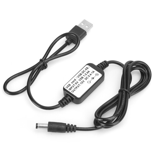 Καλώδιο προσαρμογέα USB σε 12V για φορητά ραδιοτηλέφωνα, ελαφρύ καλώδιο τροφοδοσίας 2