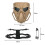 Μάσκα Unisex Tactical Skull με εφαρμογή πολλαπλών σεναρίων, μέγιστη άνεση, ρυθμιζόμενη 2