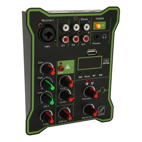 Μίκτης Bluetooth DJ με αναπαραγωγή USB, συμπαγής, φορητός σχεδιασμός για ζωντανή μίξη