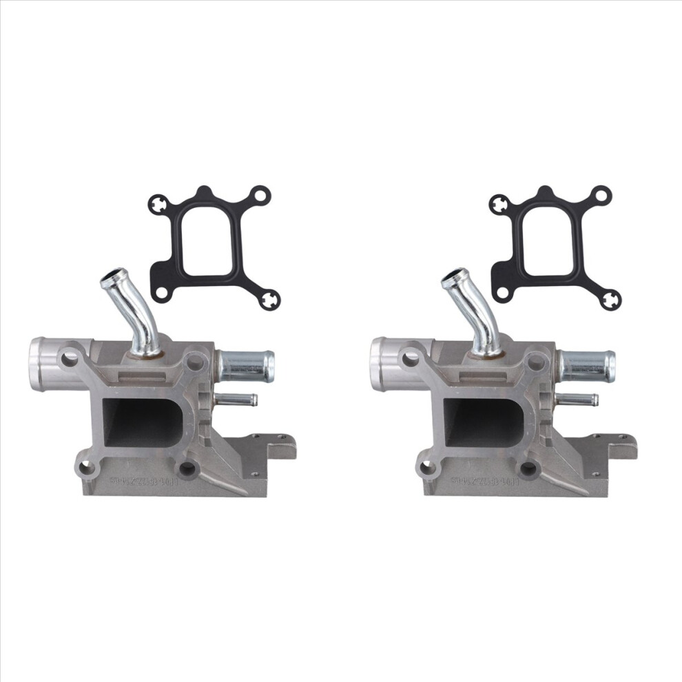 2X Lf01-15-17Z Cooling System Water Outlet With Gasket Compatible For 2.0 2005-2010 5 ,6 2005-2010 2.0 2.3 Light 4852070777841