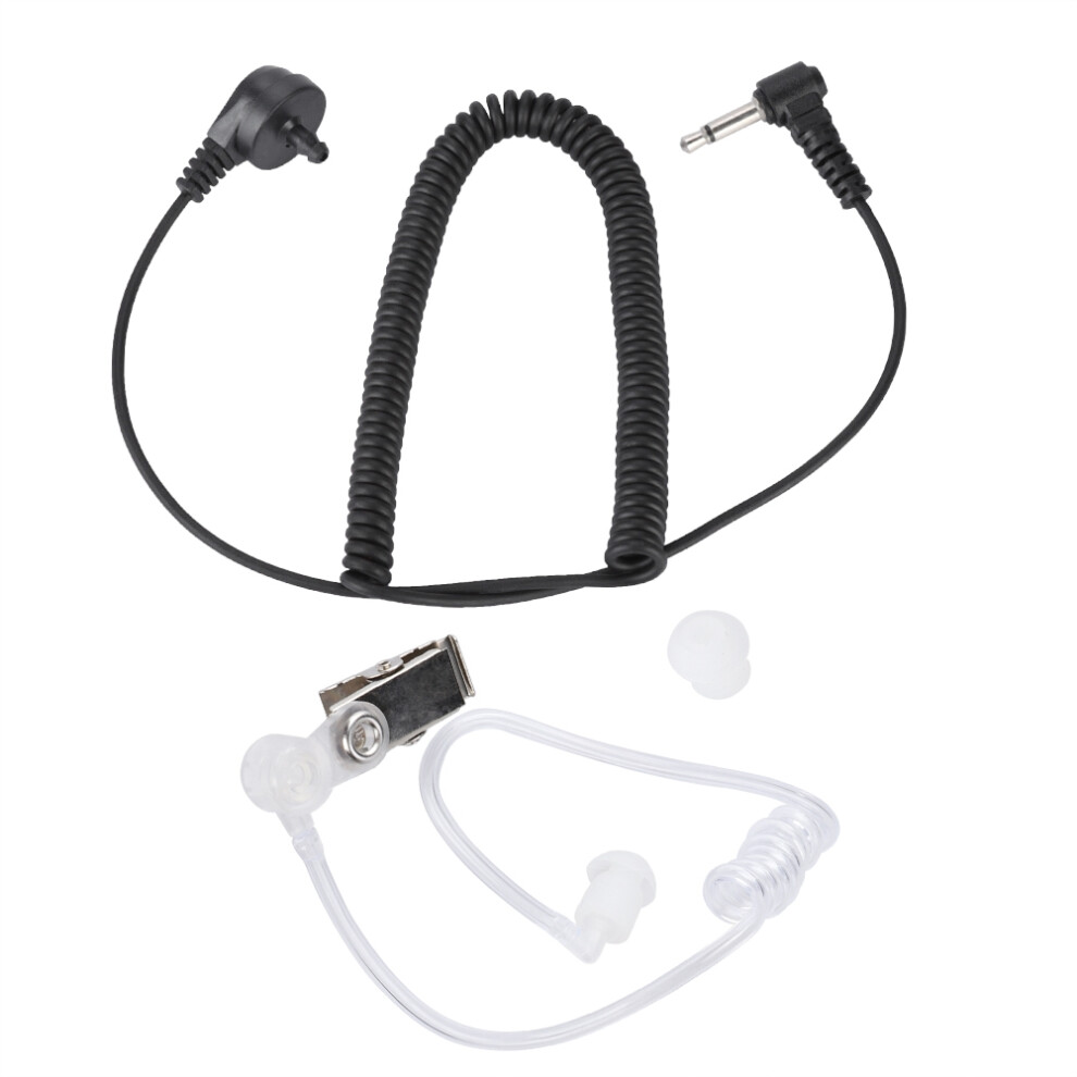 Listen Only Earpiece For Surveillance,Acoustic Tube Covert Headset With Mushroom Earbud For 3.5Mm Jack Radios Transparent Design For Law Enforcement 9420858154365