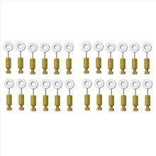 24 stuks DIY-gereedschap, handgemaakte lederwaren, hechtnaald, lederwaren, vaste naald, naaien 6-12 mm